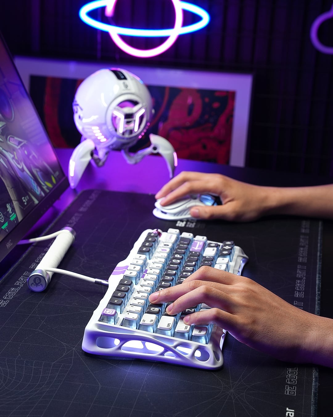 Bàn phím GravaStar Mercury V75 Mecha Gray