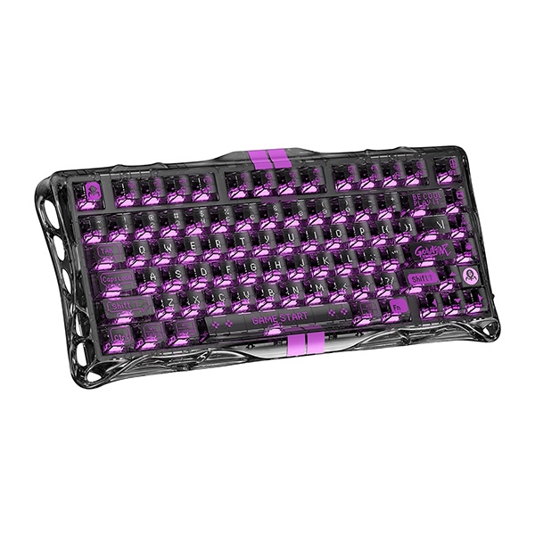 Bàn phím GravaStar Mercury V75 Lite Transparent Black