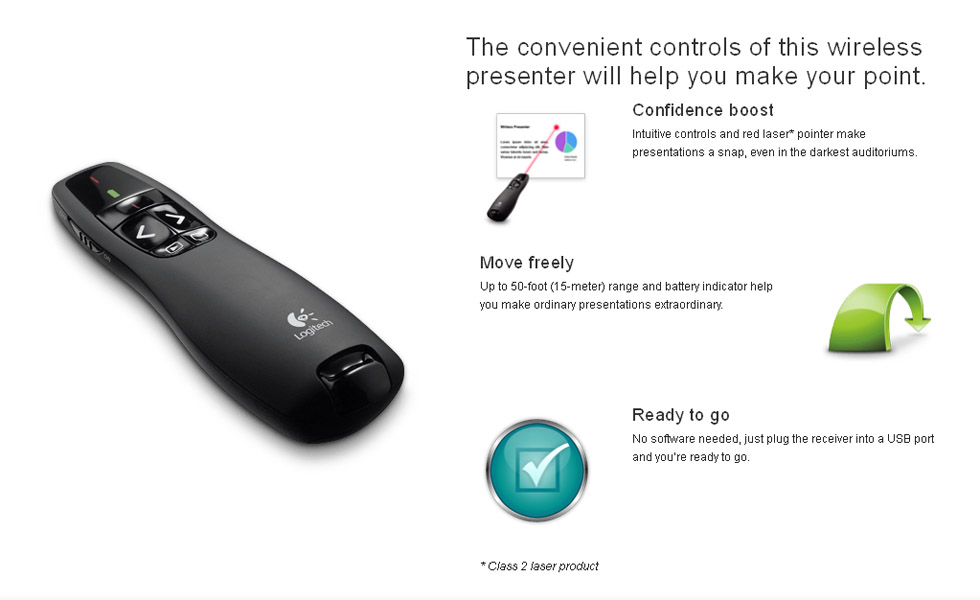 Logitech R400 Wireless Presenter