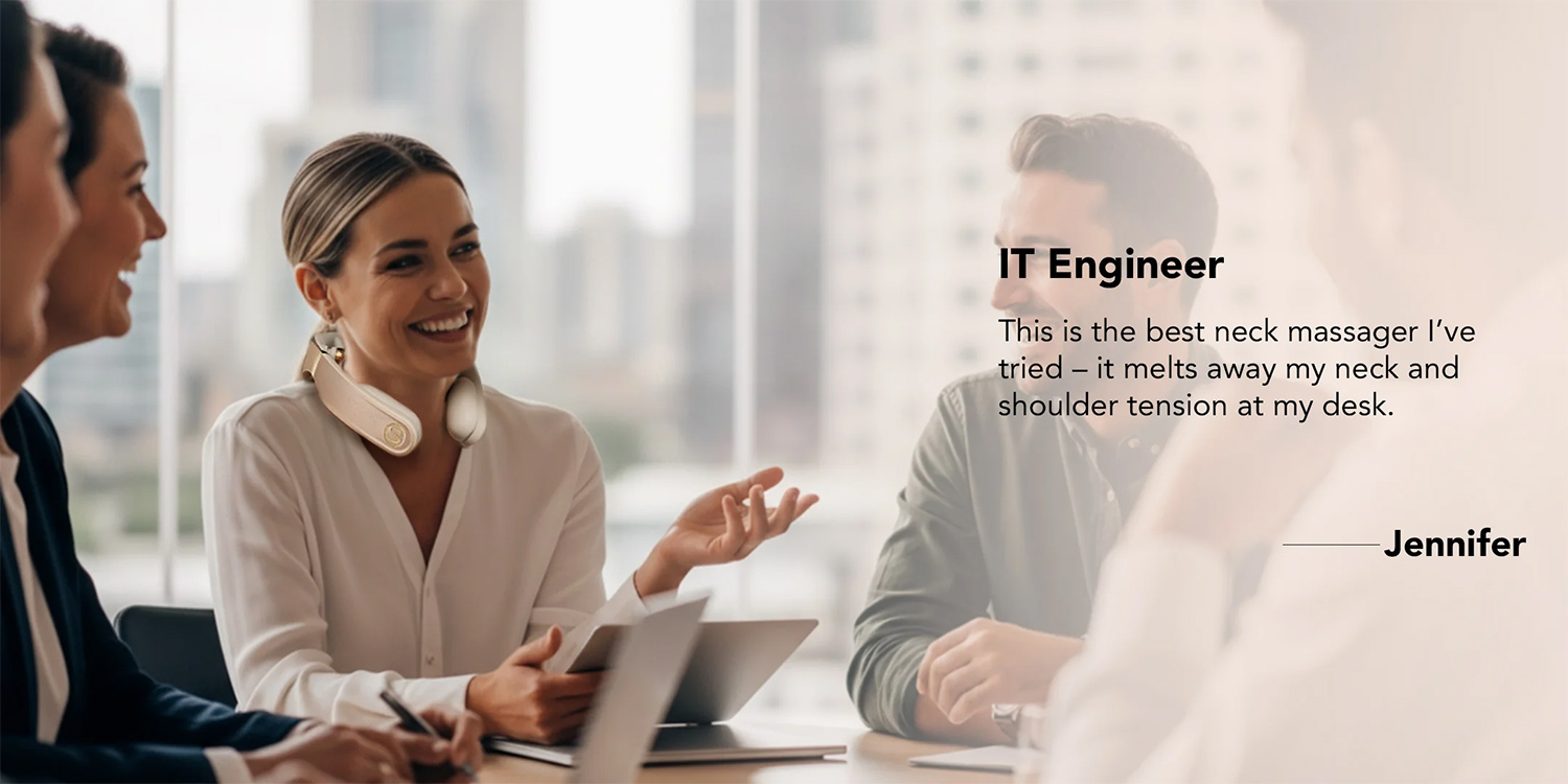 Máy massage cổ SKG G7 Pro Fold Titanium