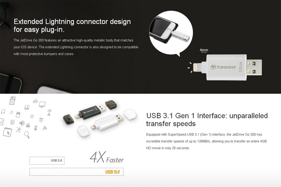 Transcend JetDrive Go 300 Transcend JetDrive Go 300