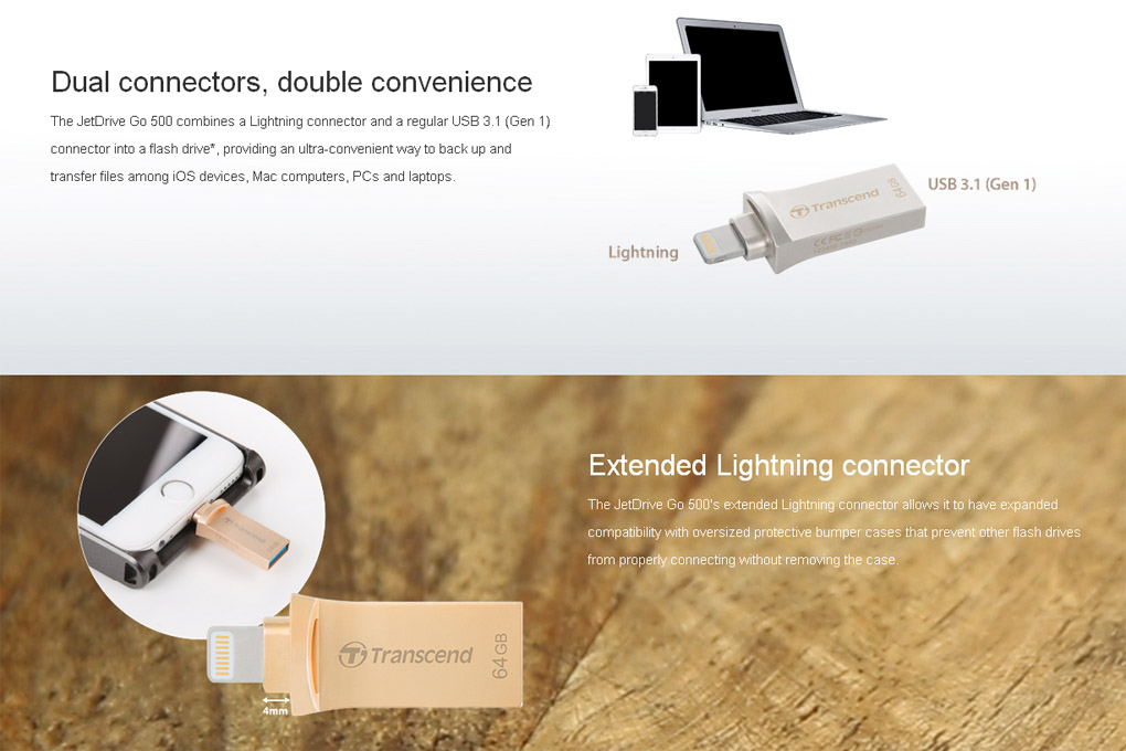 Transcend JetDrive Go 500 Transcend JetDrive Go 500