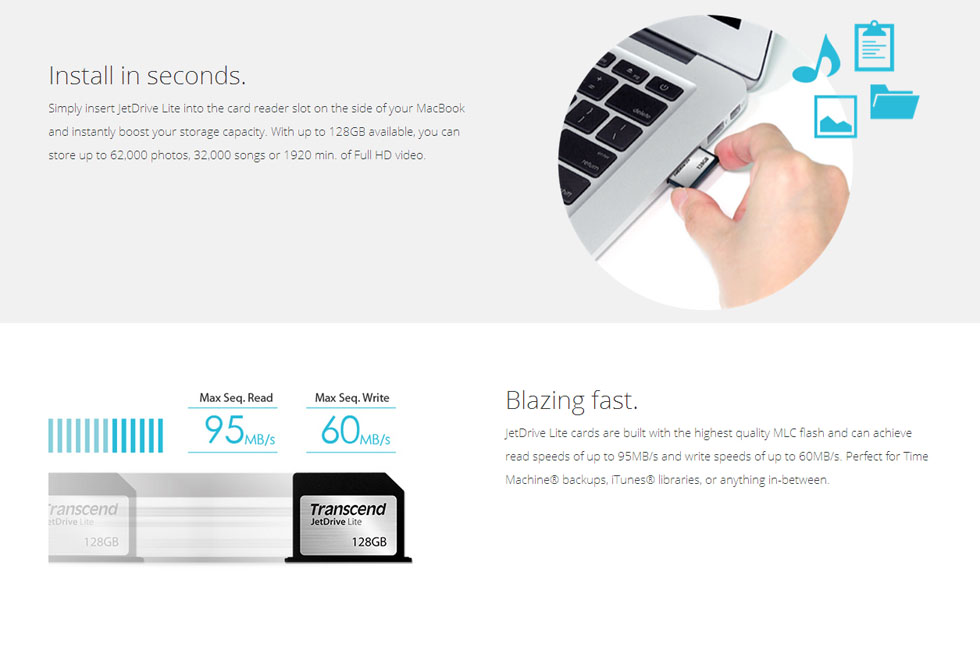 Transcend JetDrive Lite for Mac Transcend JetDrive Lite for Mac