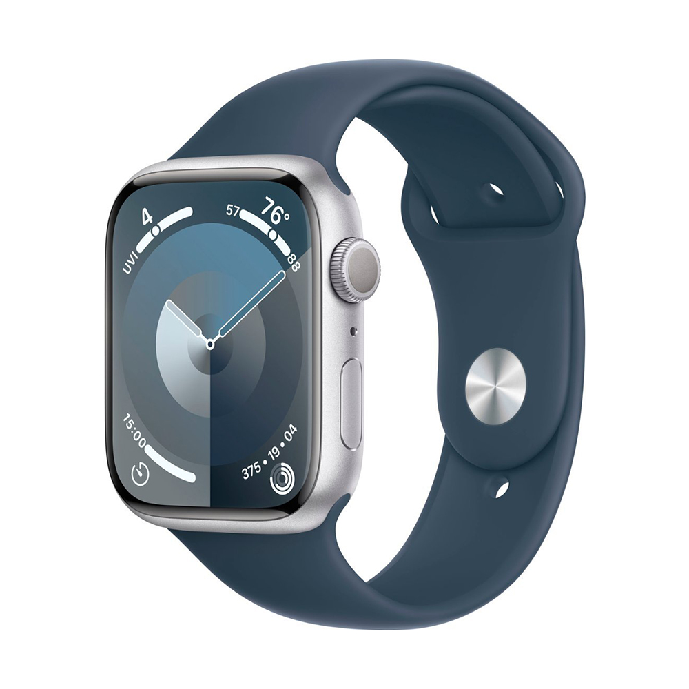 Apple Watch Series 9 Silver Mac Center apple-watch-series-8-gps-cellular-acier-inoxydable-or-bracelet