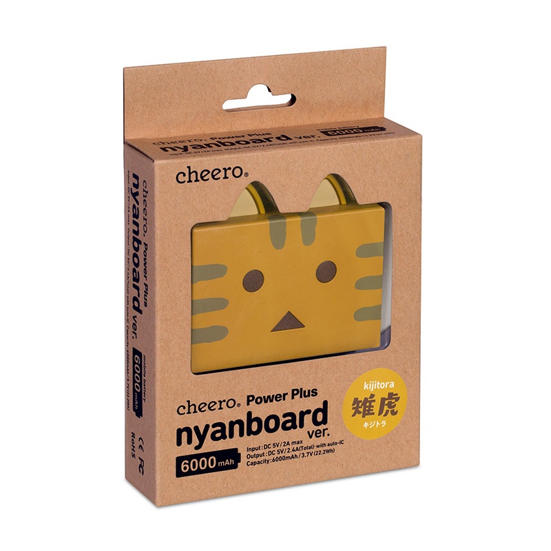 Pin sạc Cheero Nyanboard Kijitora