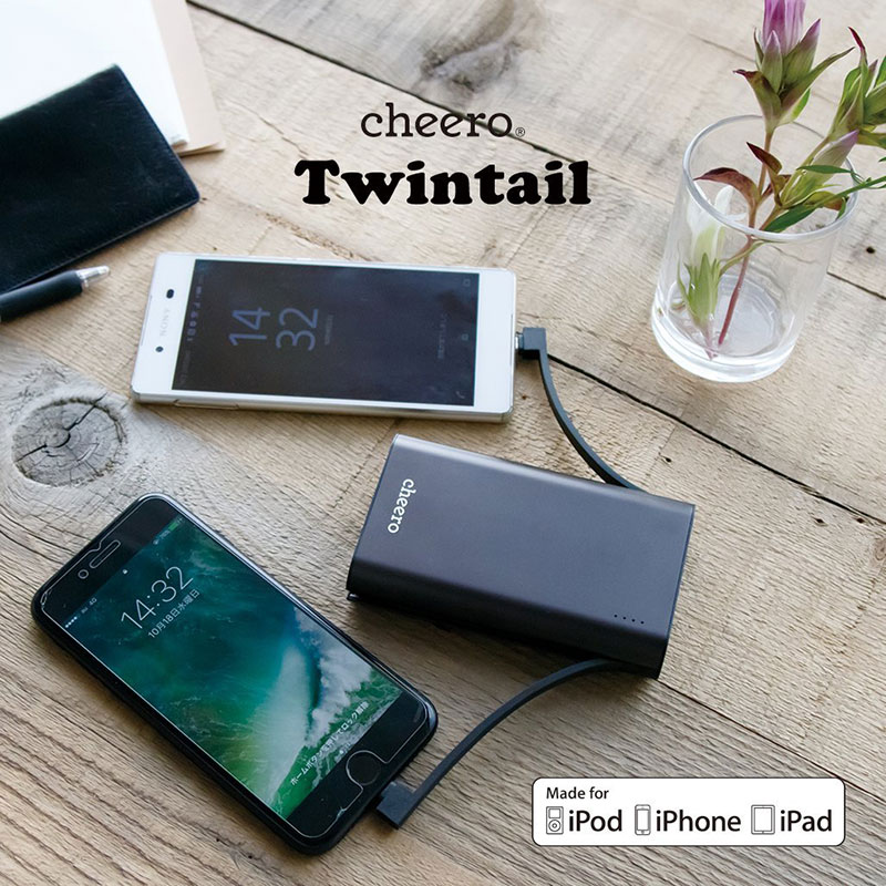 Pin sạc Cheero Twintail 10050mAh