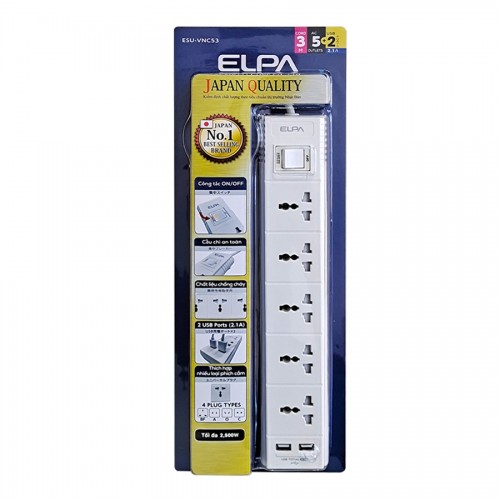 Ổ cắm điện ELPA ESU VNC53