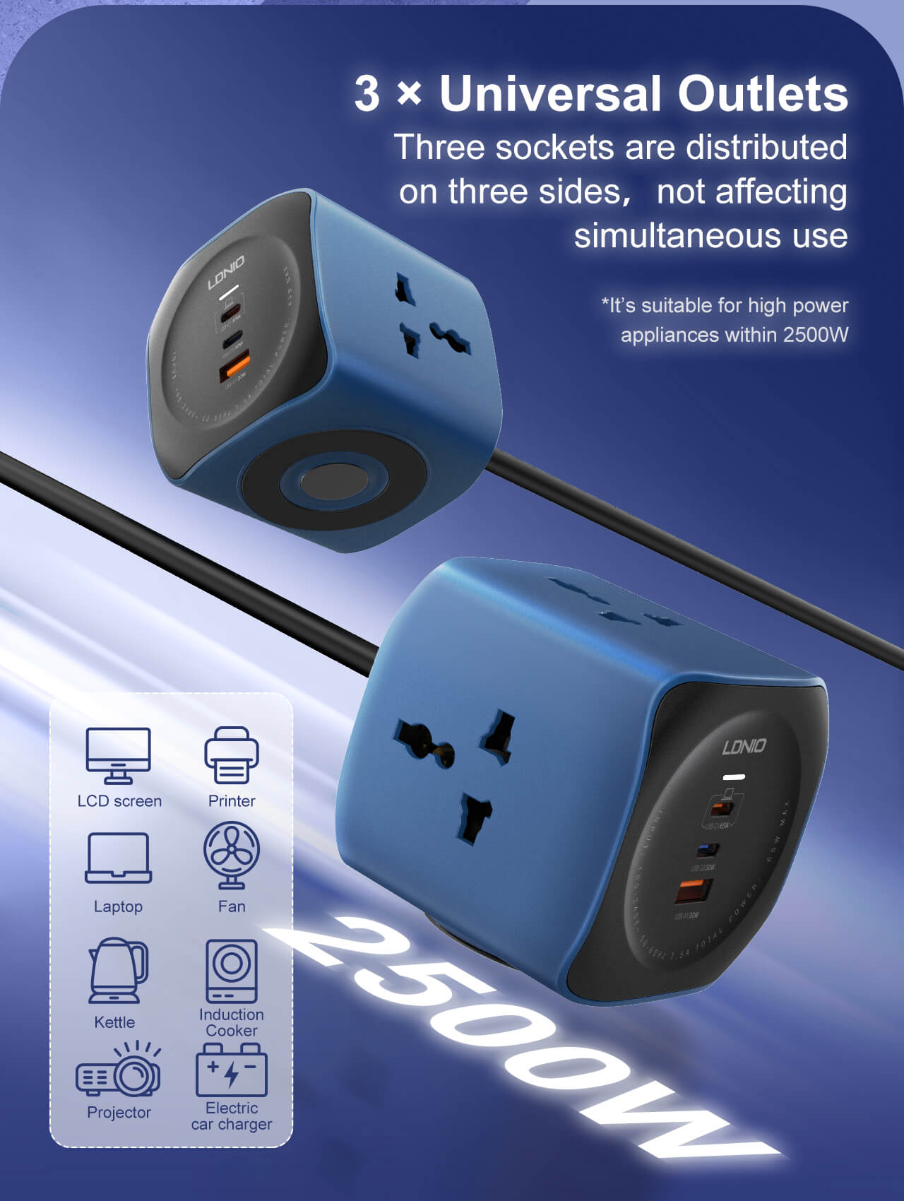 Ổ điện LDNIO SC3319 65W