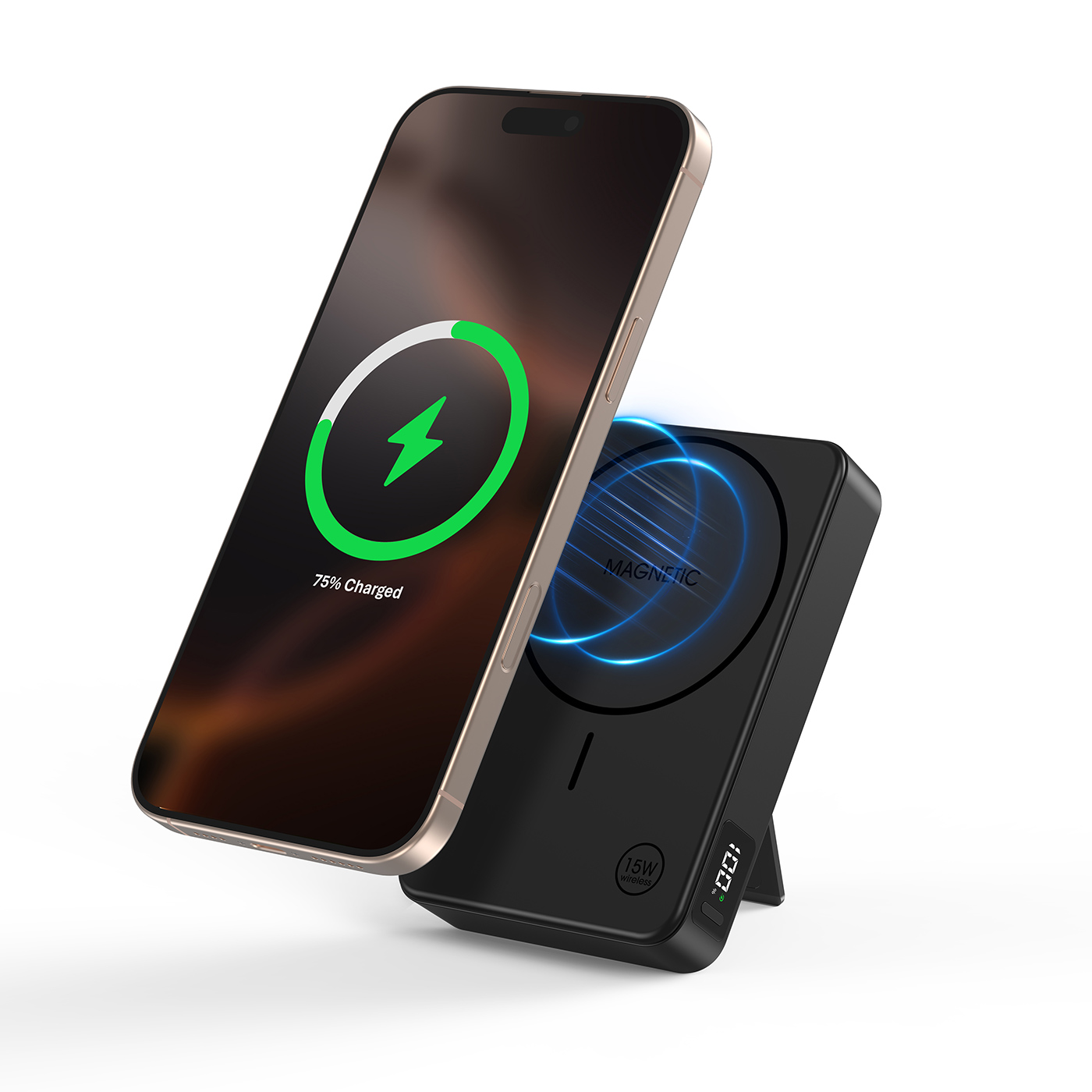 Pin sạc không dây Mazer MagAir20 Black