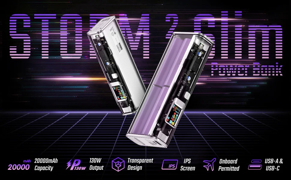Pin trong suốt Shargeek Storm 2 Slim