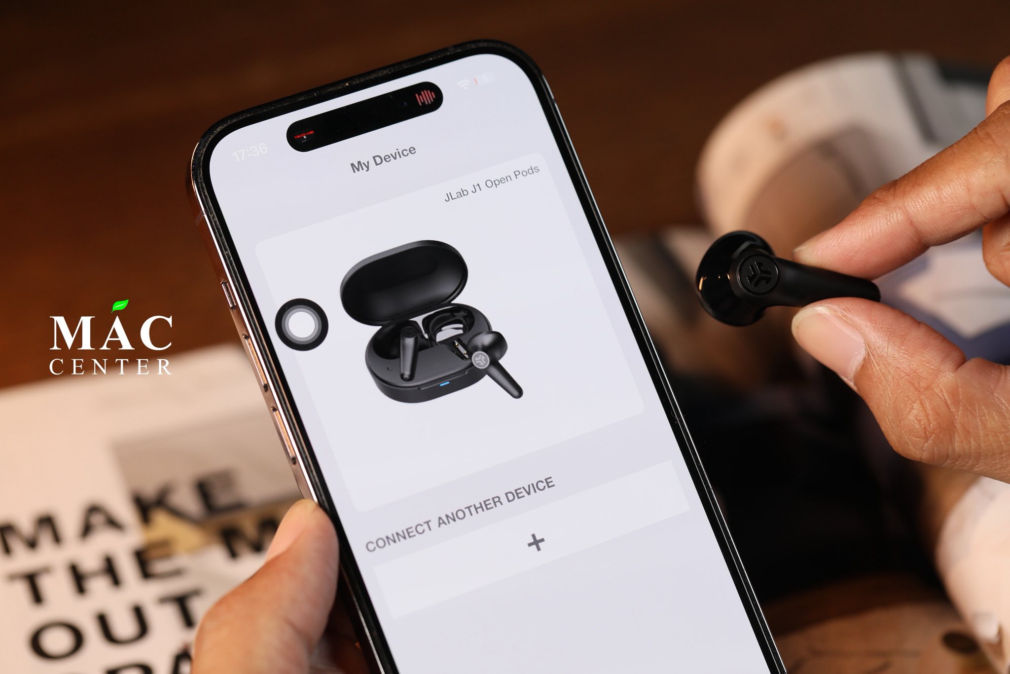 Tai nghe JLab J1 Open Pods Black