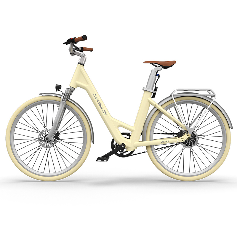 Xe đạp trợ lực điện ADO A28 Lite màu Ivory White