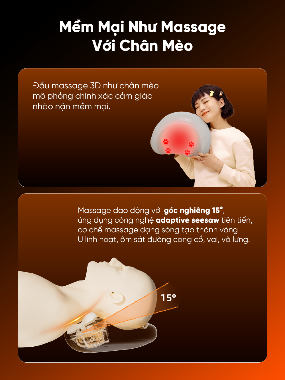 Máy massage cổ vai gáy Breo P2
