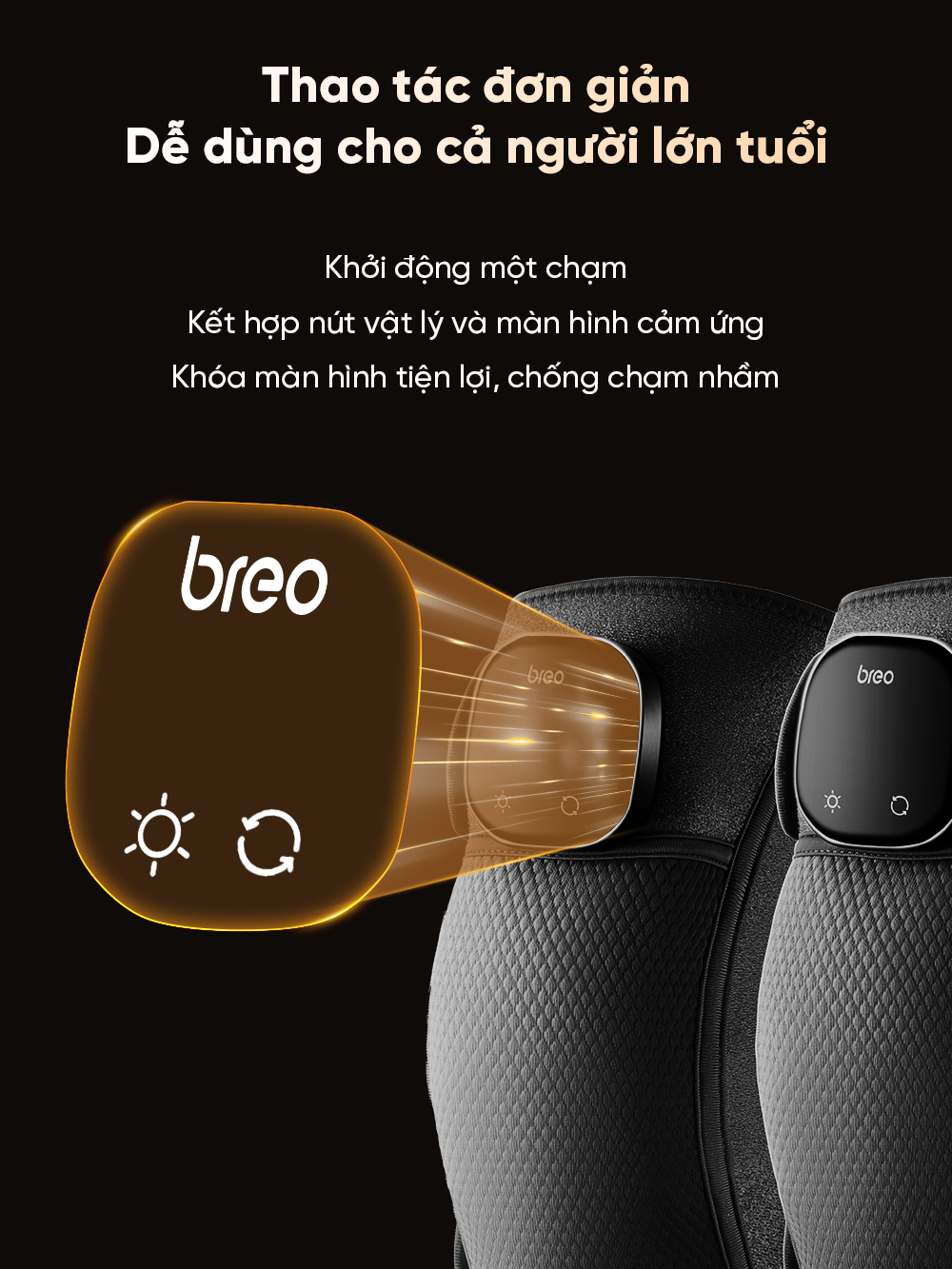 Máy massage đầu gối Breo X2 Máy massage đầu gối Breo X2