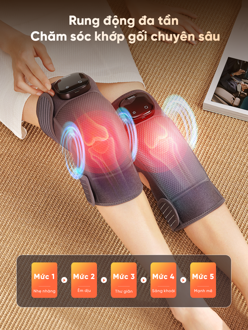 Máy massage đầu gối Breo X2 Máy massage đầu gối Breo X2