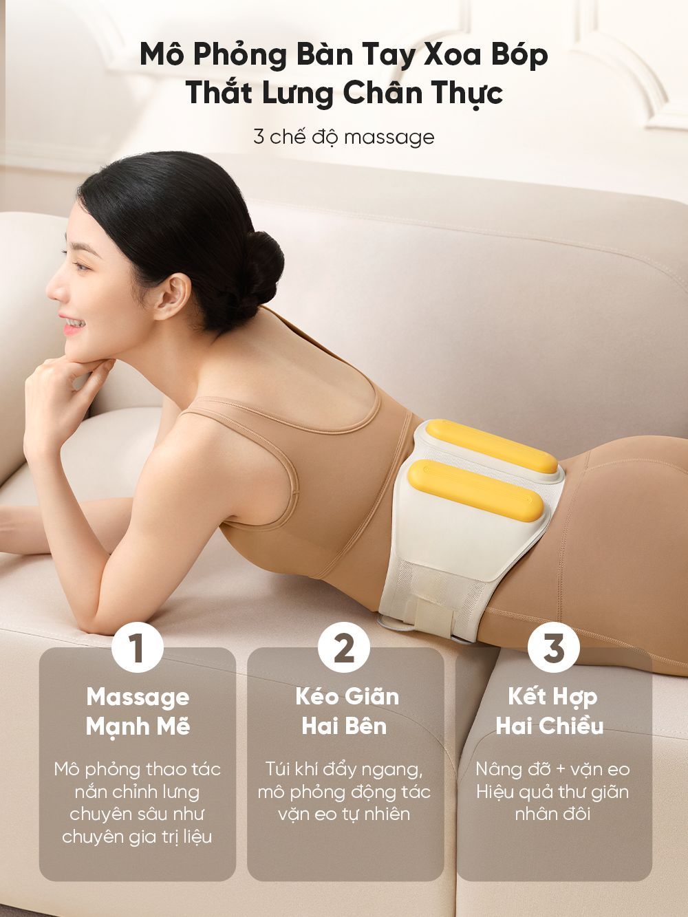 Máy massage lưng bụng Breo Y2 Máy massage lưng bụng Breo Y2
