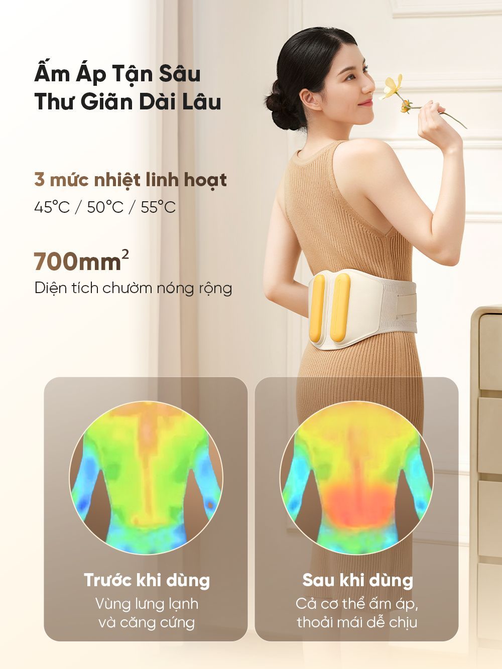 Máy massage lưng bụng Breo Y2 Máy massage lưng bụng Breo Y2
