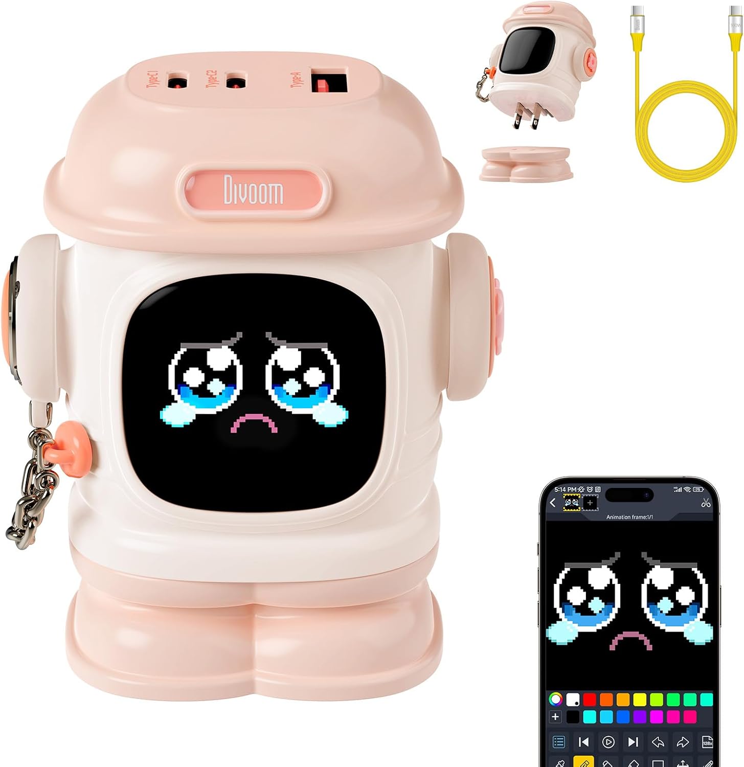 Sạc Divoom Dipow 65W Pink
