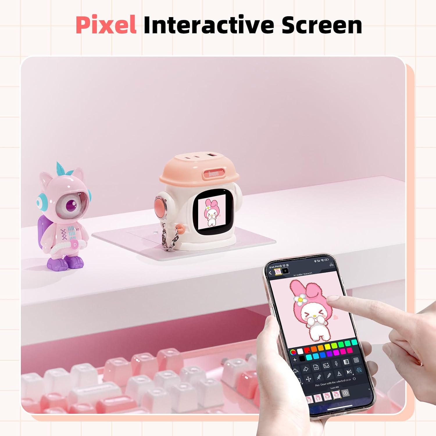 Sạc Divoom Dipow 65W Pink