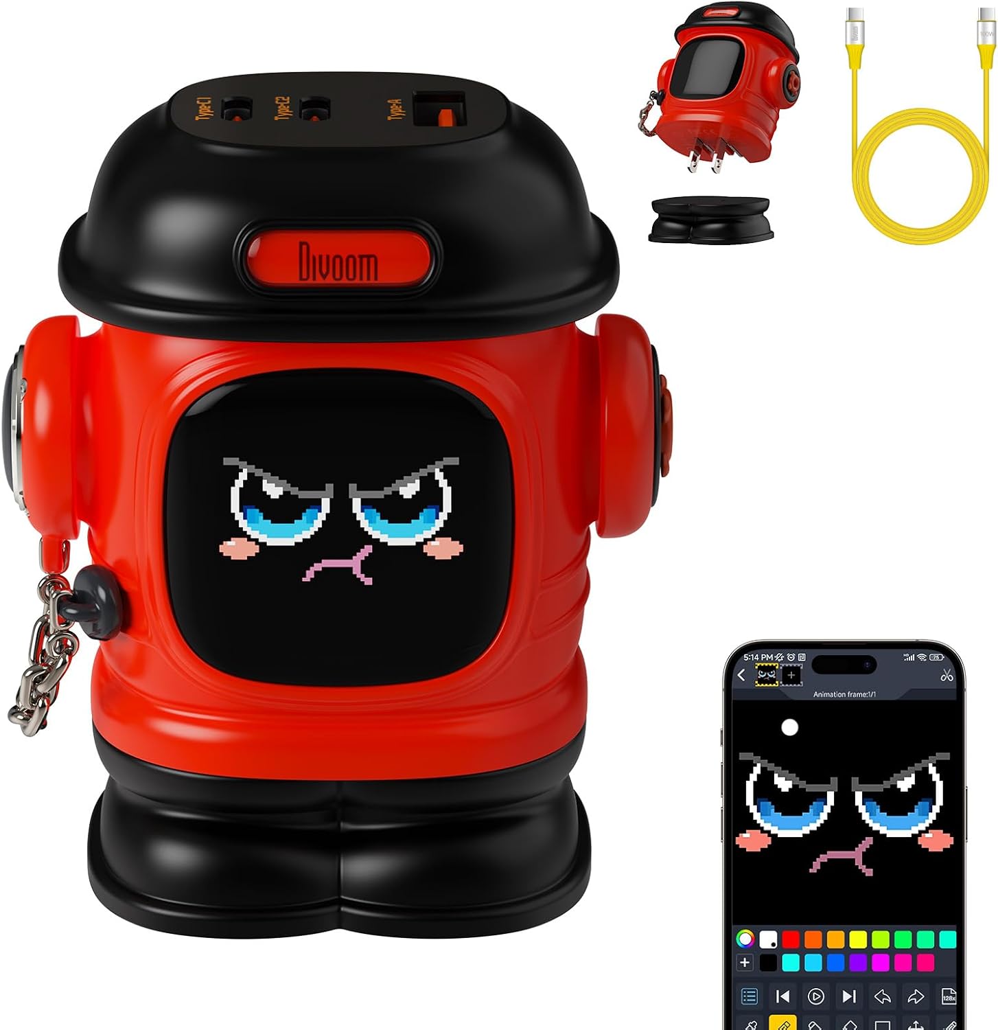 Sạc Divoom Dipow 65W Red