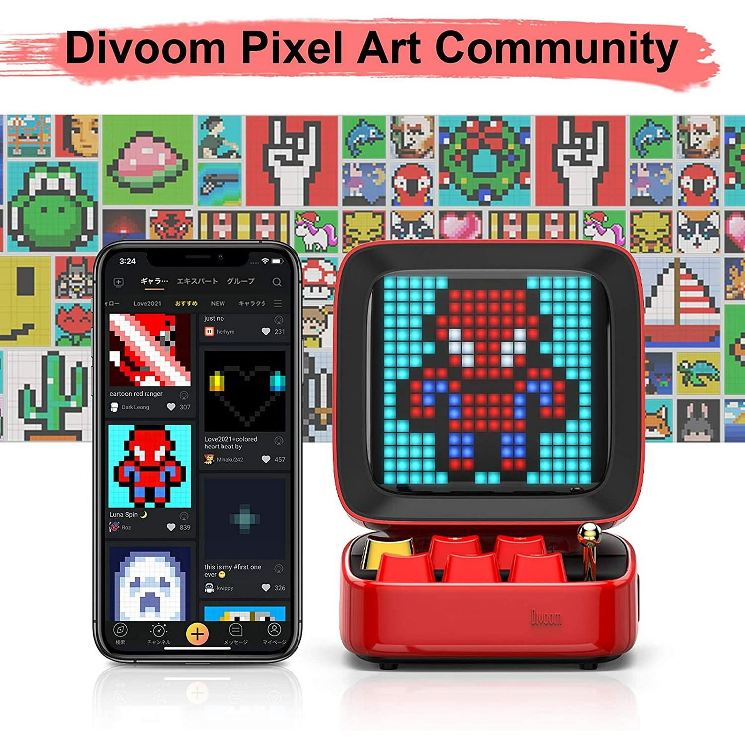 Loa Divoom Ditoo Plus Red
