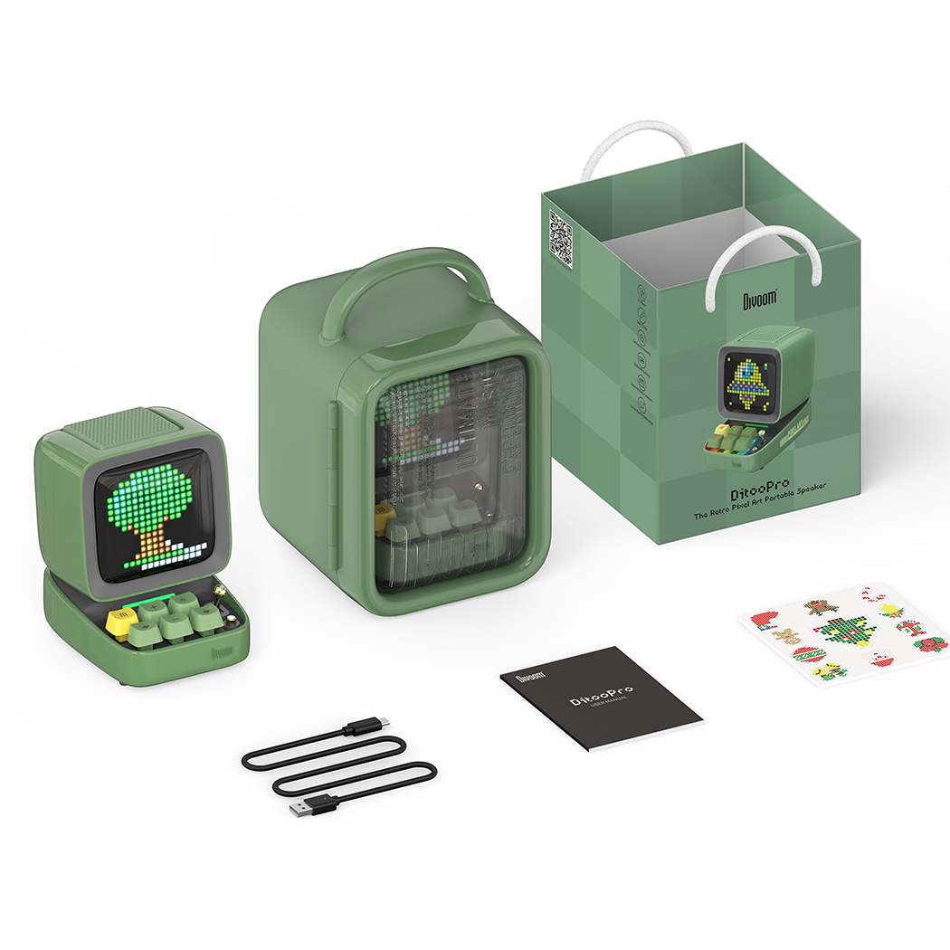 Loa Divoom Ditoo Pro Xanh Green