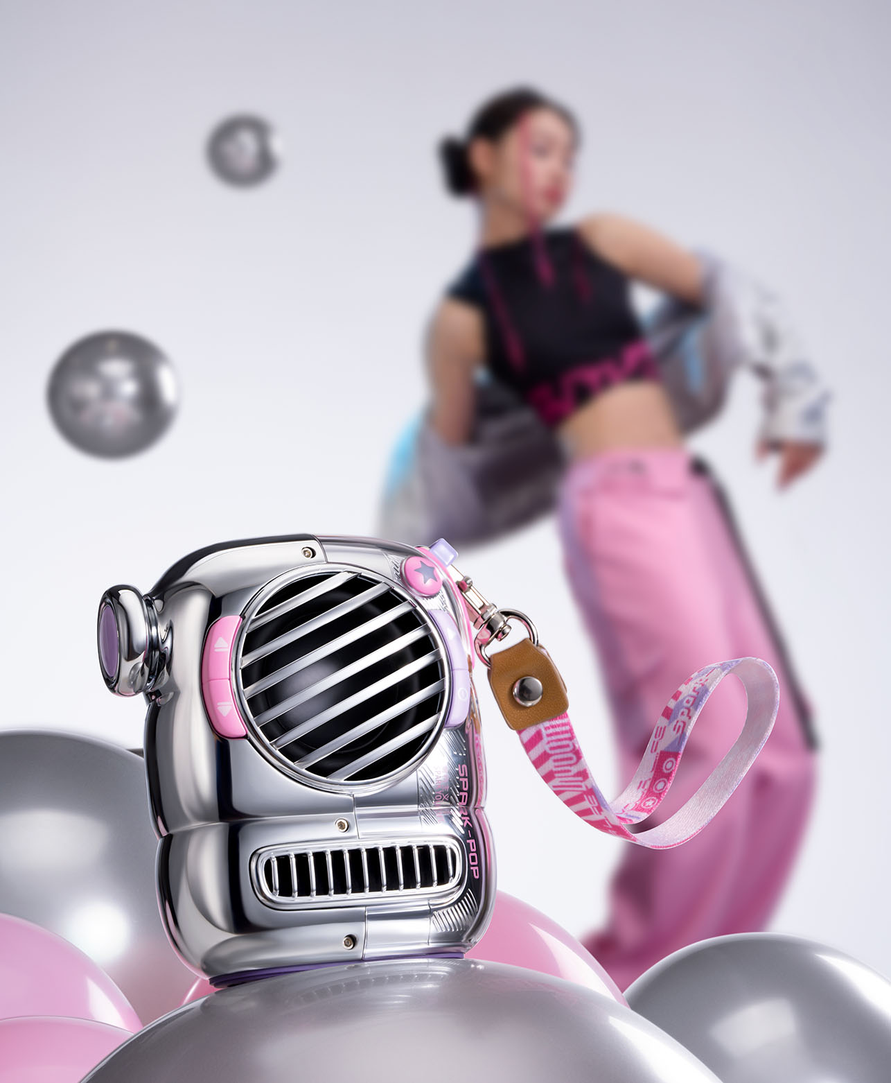 Loa Divoom Spark Pop Pink