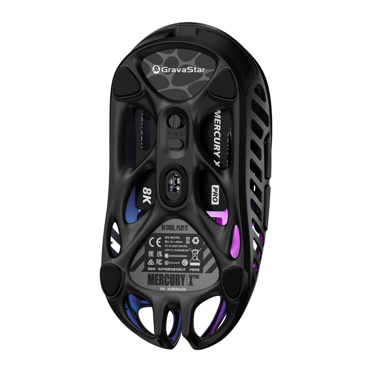 Chuột GravaStar Mercury X Pro Galaxy Black