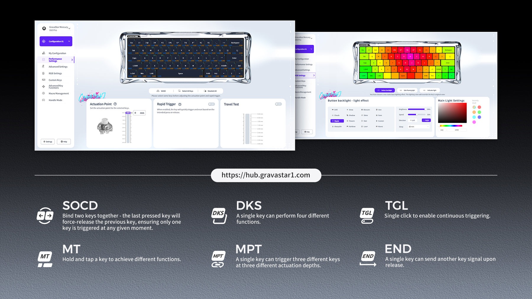 Bàn phím GravaStar Mercury V60 Pro