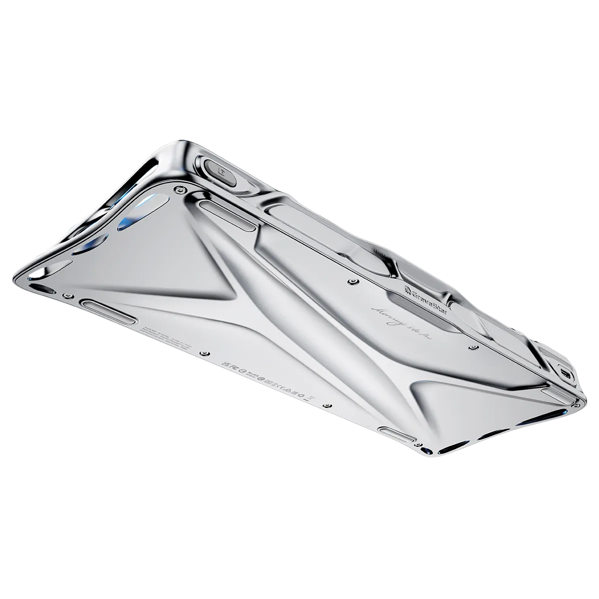 Bàn phím GravaStar Mercury V60 Pro Chrome Silver