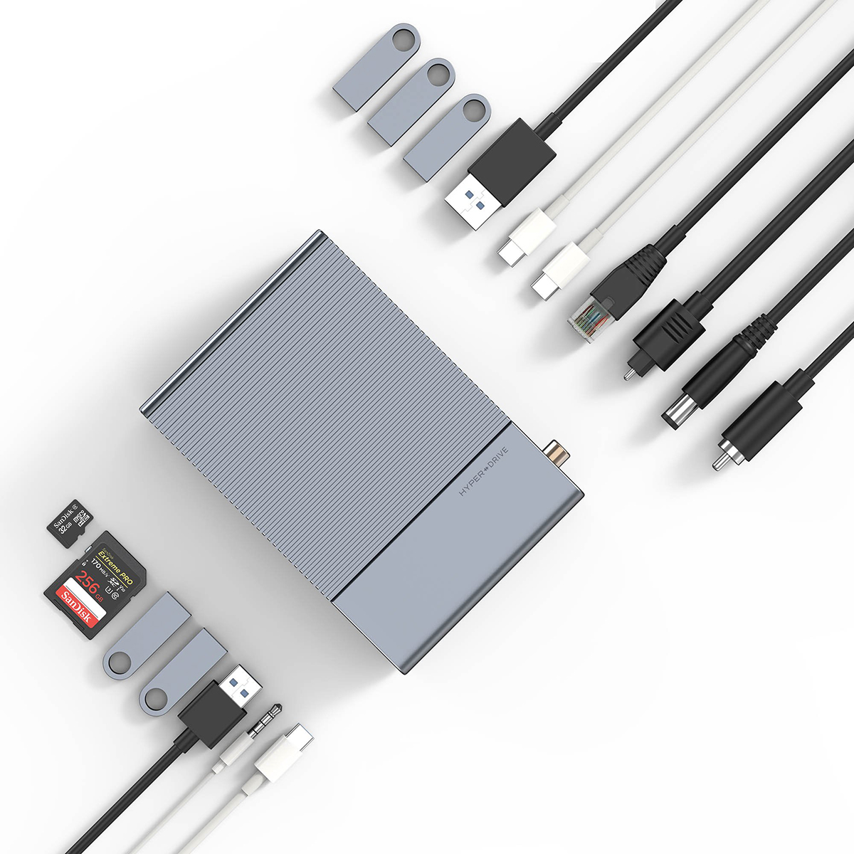 Hub USB-C HyperDrive GEN2 ThunderBolt 3 16-in-1