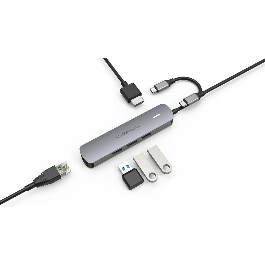 Hub USB-C Hyper Drive TUBE 6 in 1