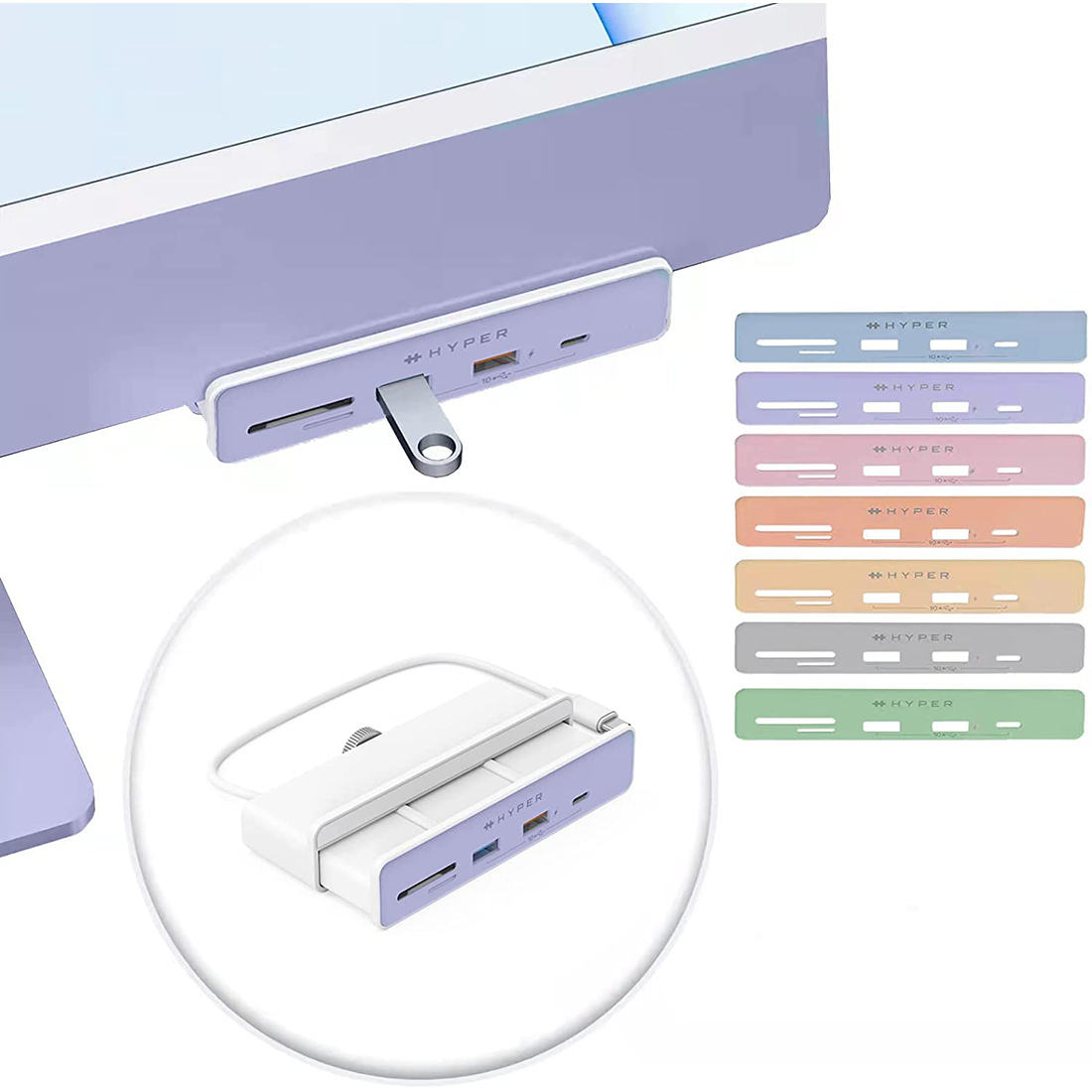 Hub USB-C Hyper Drive 5-in-1 for iMac 24-inch