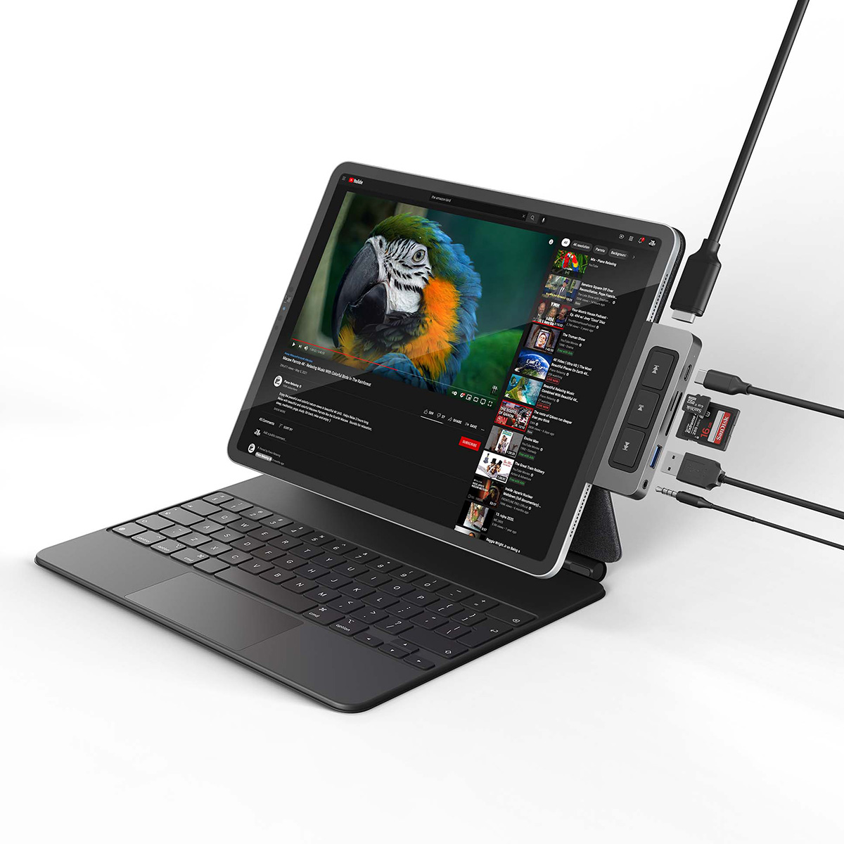 Hub USB-C HyperDrive Media 6-in-1 for iPad Pro