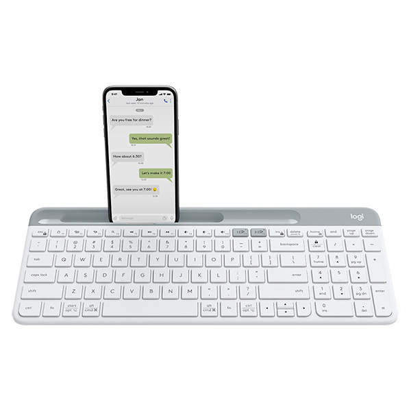 Bàn phím Logitech K580 Slim (White)