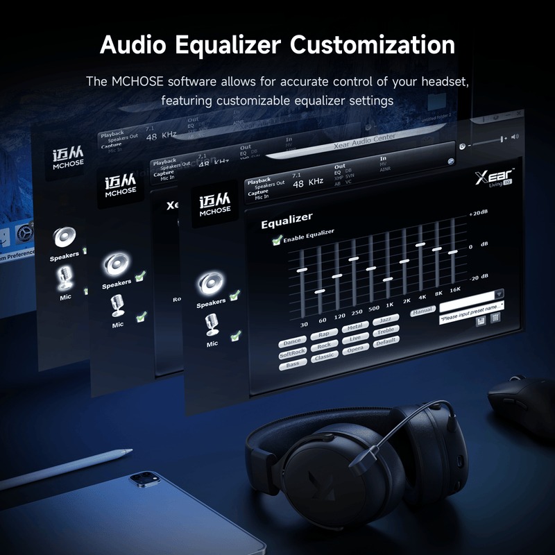 Tai nghe Mchose V9 Pro Wireless Gaming Headset