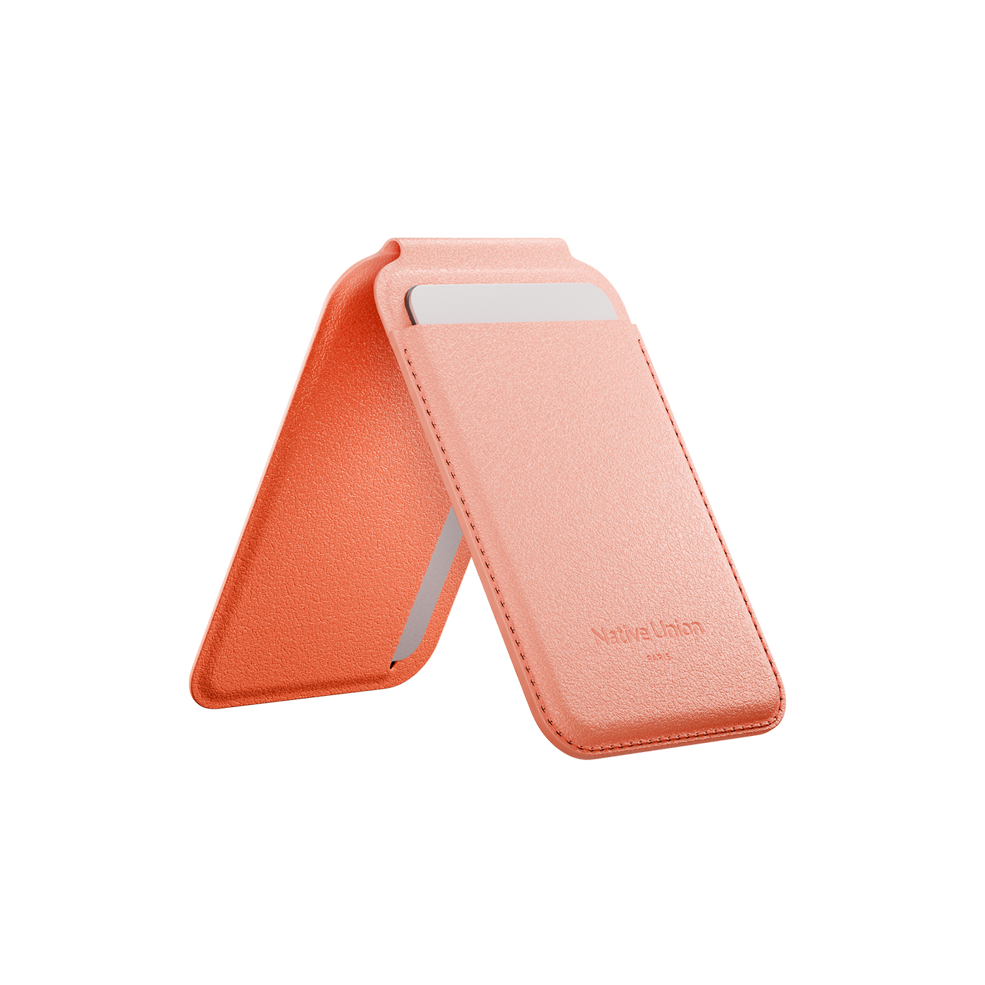 Ví da Native Union Active Wallet Stand Apricot Crush
