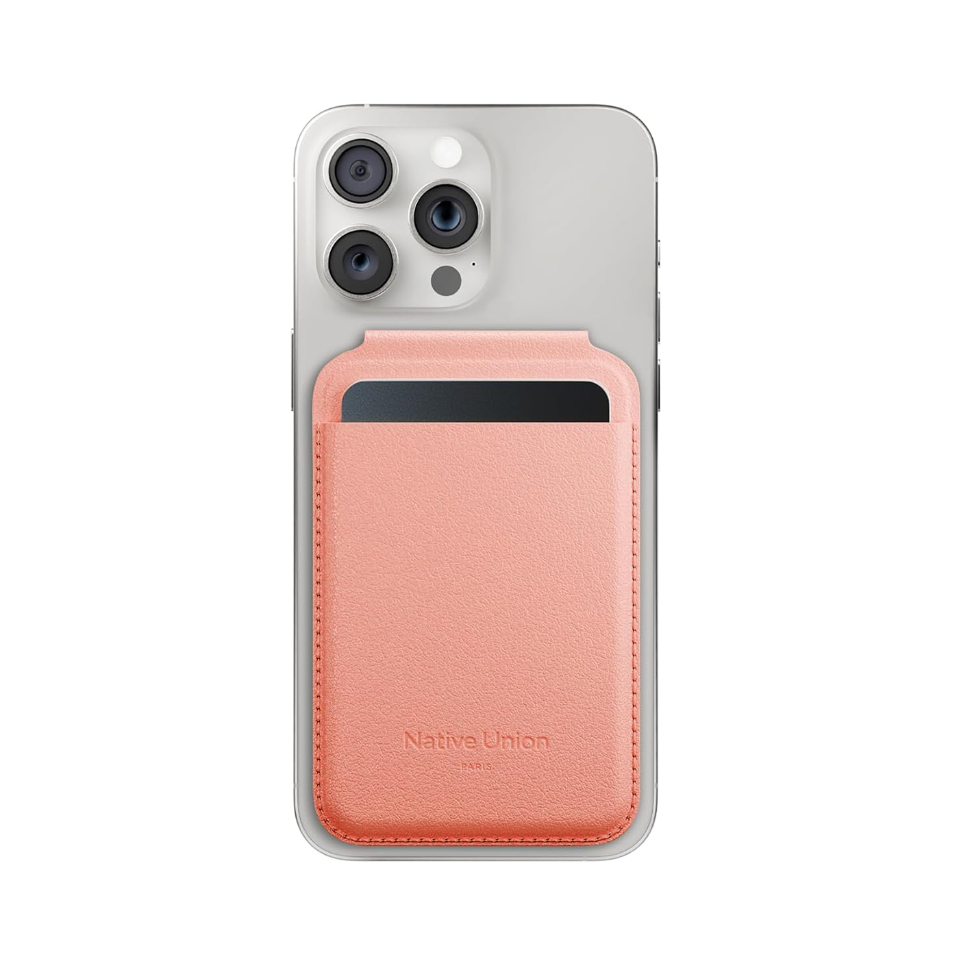 Ví da Native Union Active Wallet Stand Apricot Crush