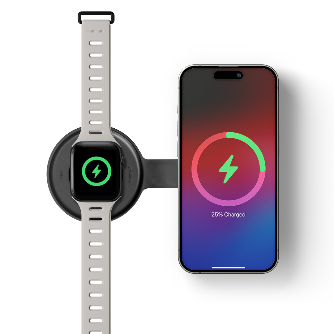 Native Union Voyage 2-in-1 Magnetic Wireless Charger Black