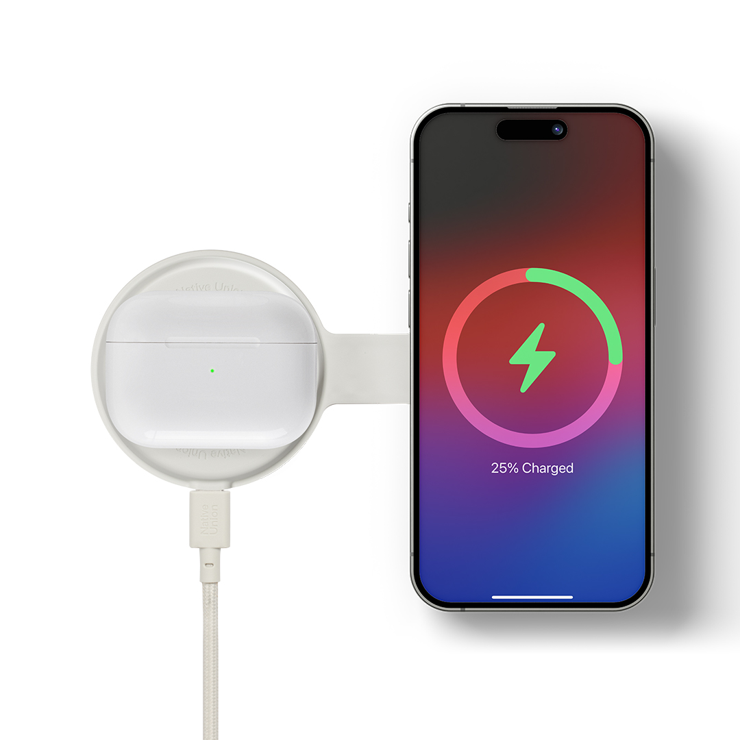 Native Union Voyage 2-in-1 Magnetic Wireless Charger Sandstone