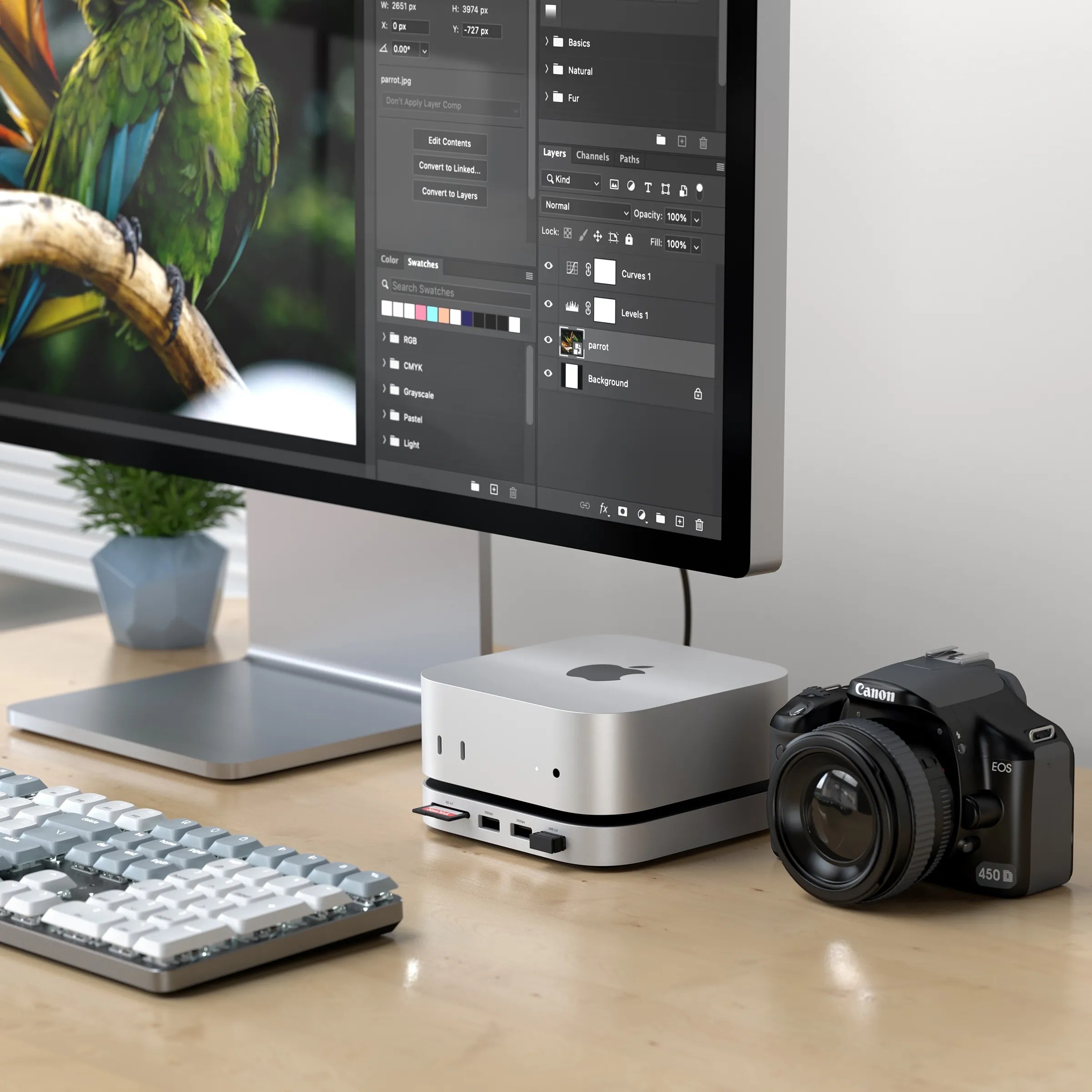 Satechi Mac Mini M4 Stand & Hub with SSD Enclosure