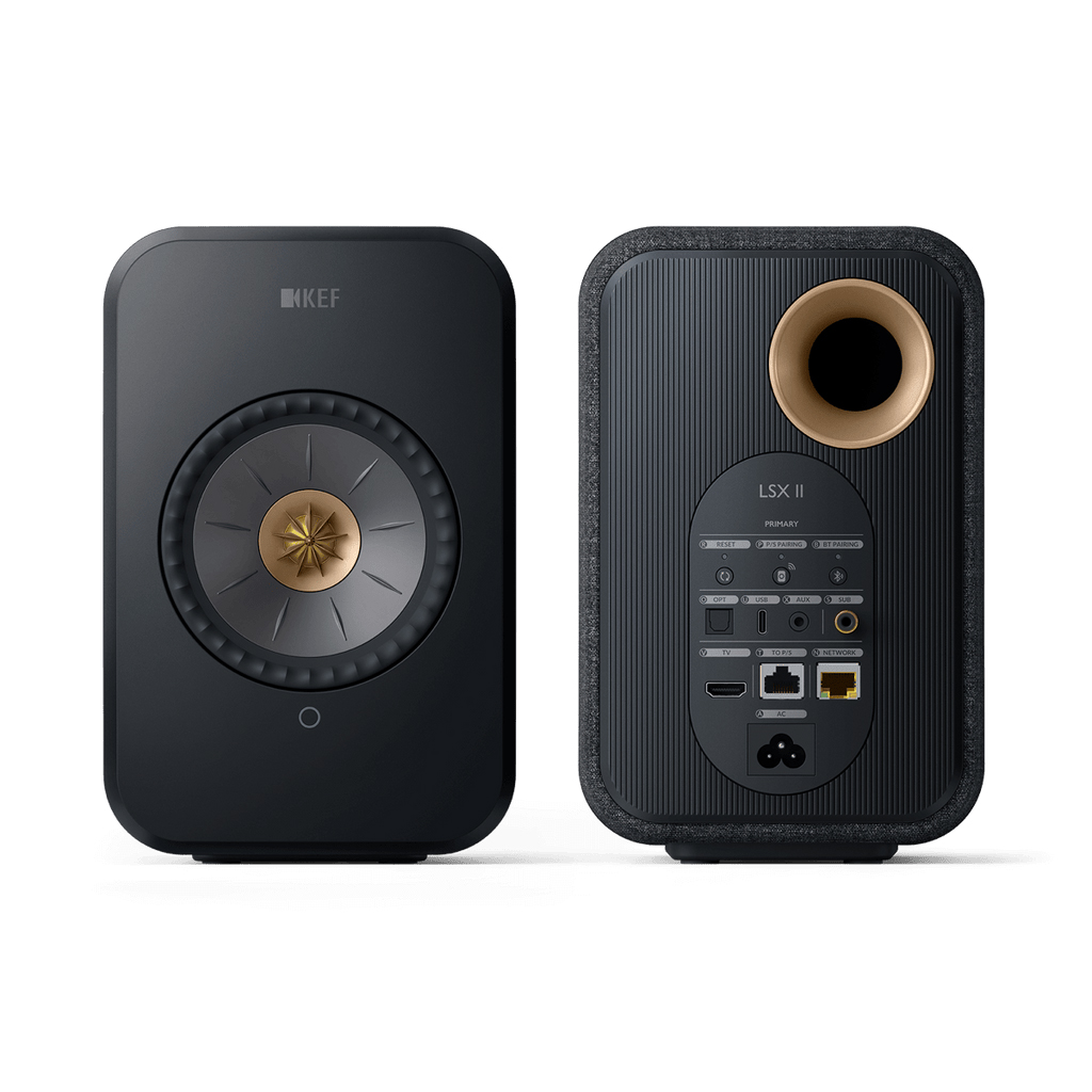 Loa KEF LSX II Carbon Black