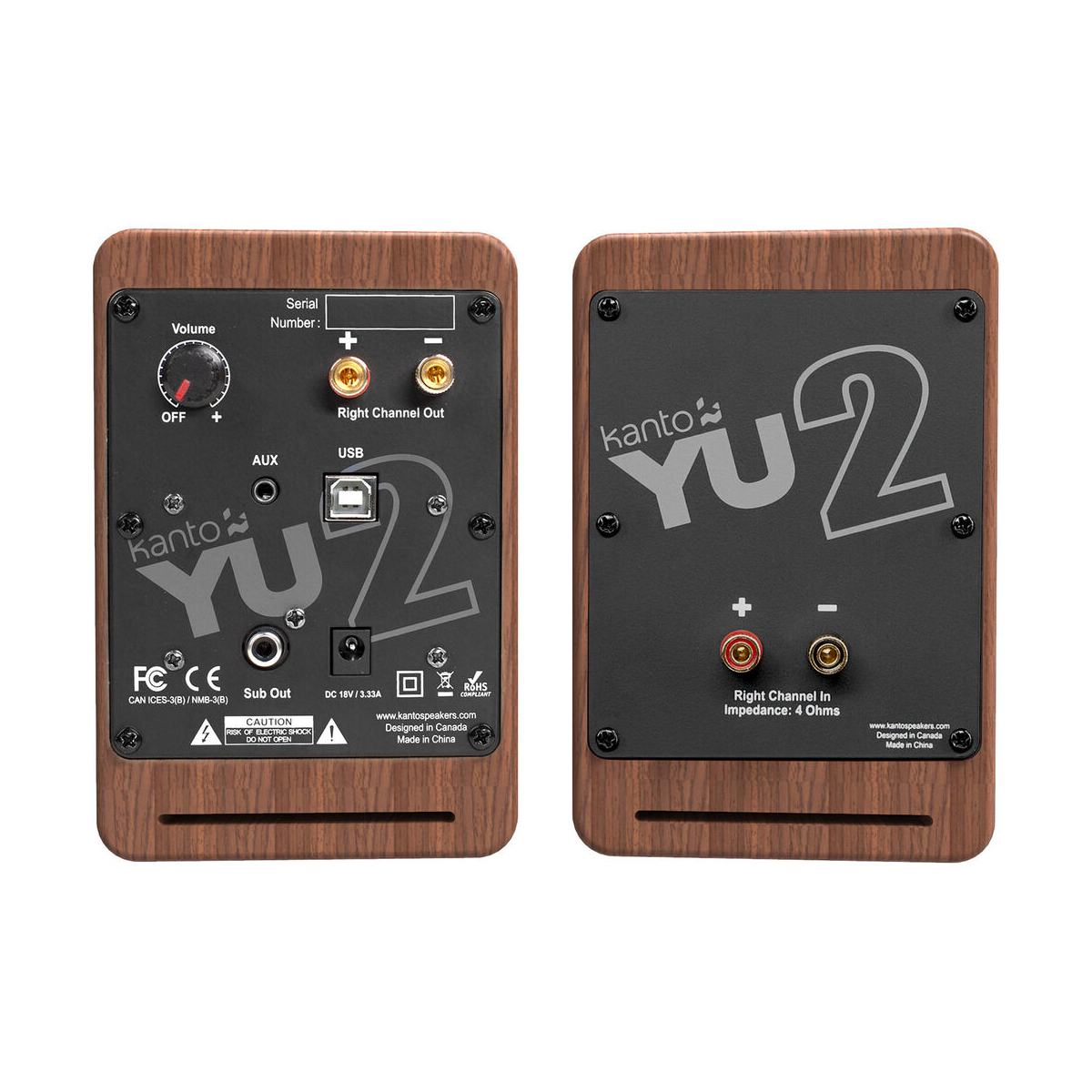 Loa Kanto YU2 Walnut