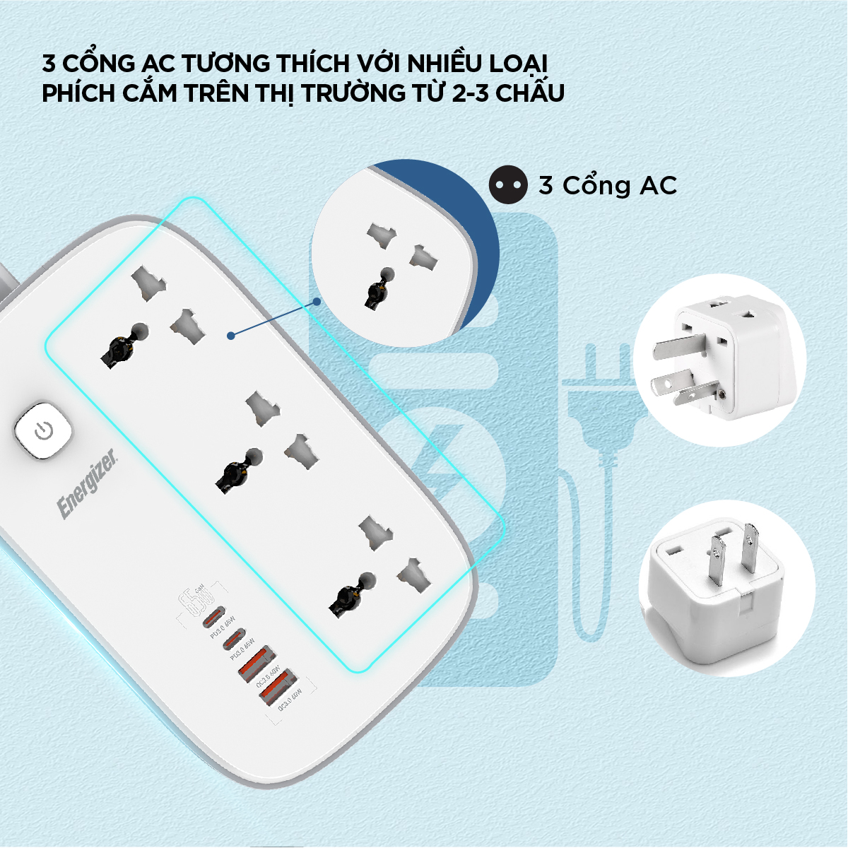 Ổ điện Energizer EPB3250EU Ổ điện Energizer EPB3250EU