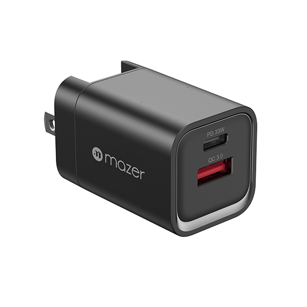 sạc iPhone Mazer SuperMini 33w Black sạc iPhone Mazer SuperMini 33w Black