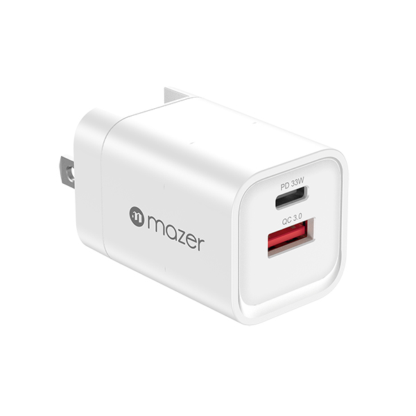 sạc iPhone Mazer SuperMini 33w White sạc iPhone Mazer SuperMini 33w White