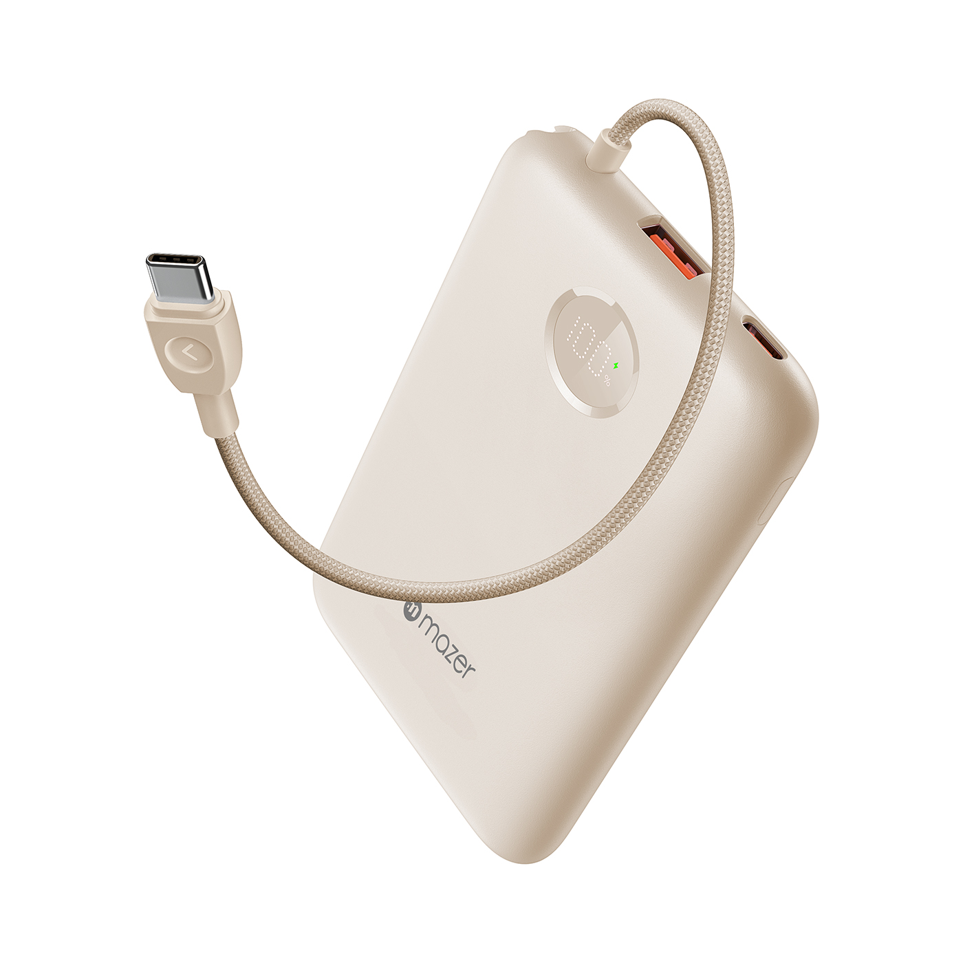 Pin sạc Mazer PowerCharge Link 10v2 10000mAh Cream