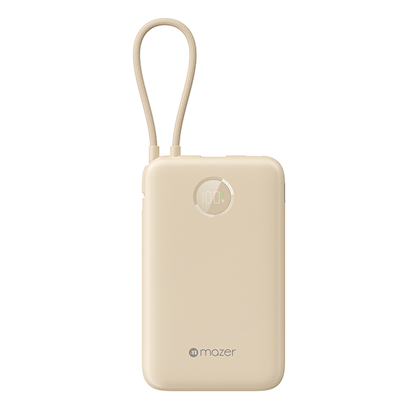Pin sạc Mazer PowerCharge Link 10v2 PD20W 10.000mAh Cream Pin sạc Mazer PowerCharge Link 10v2 PD20W 10.000mAh Cream