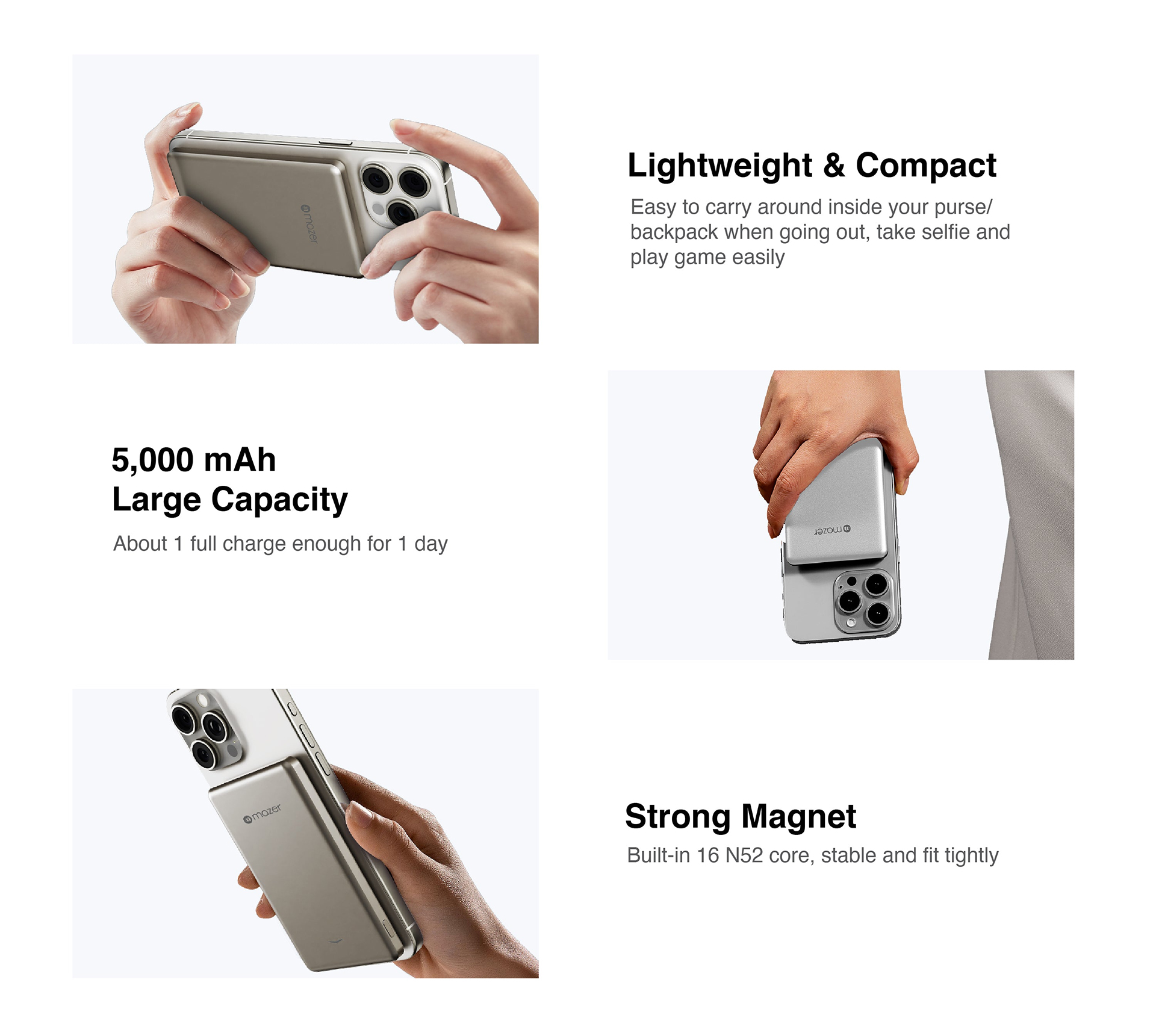 Pin sạc Mazer MagAir19