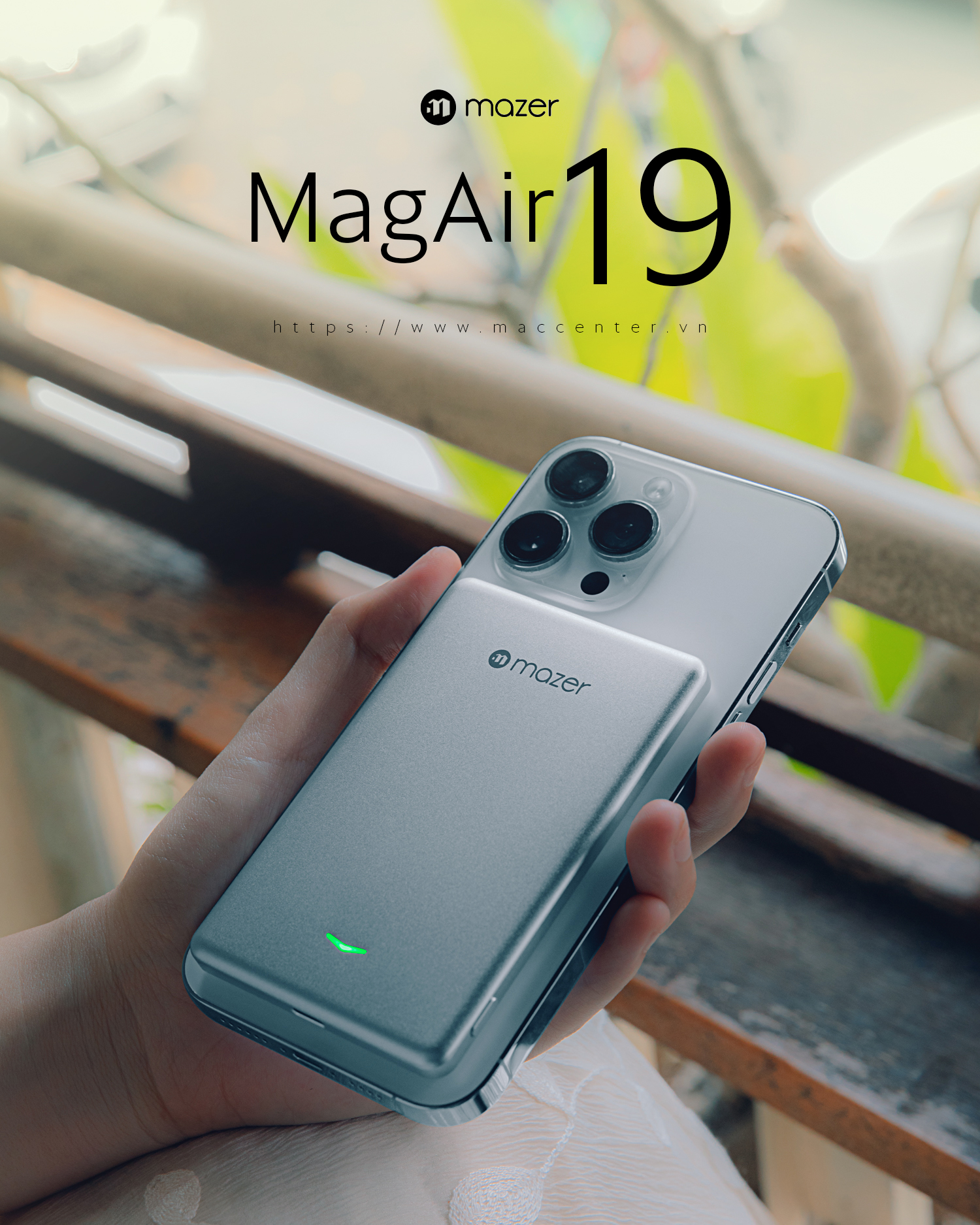 Pin sạc Mazer MagAir 19